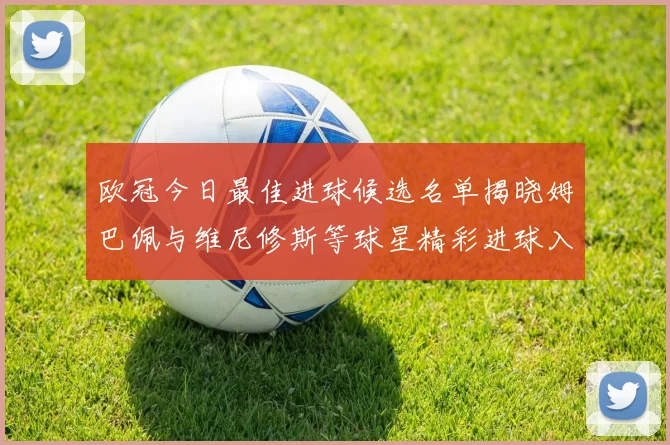 欧冠今日最佳进球候选名单揭晓姆巴佩与维尼修斯等球星精彩进球入围